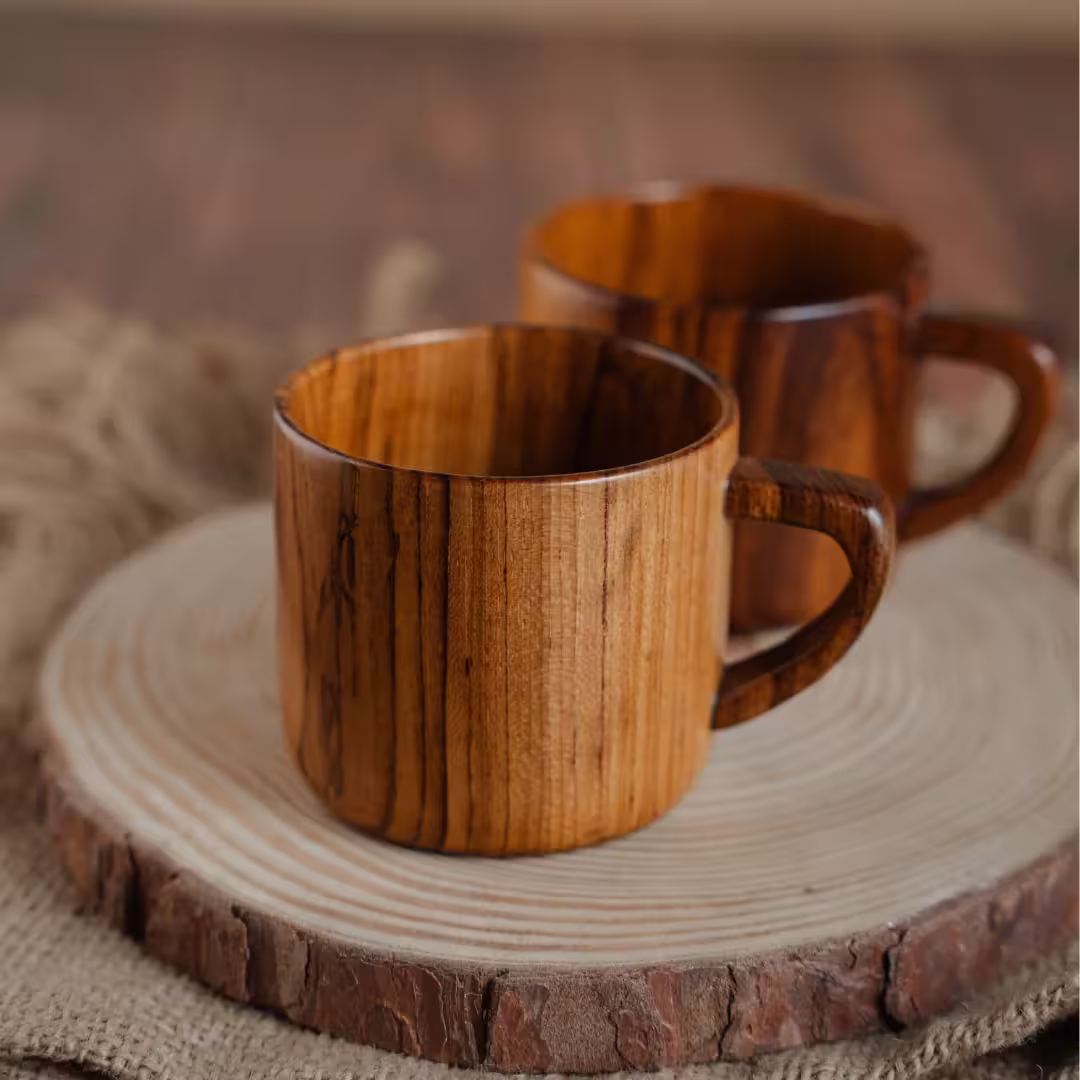 Wood Tea Cup